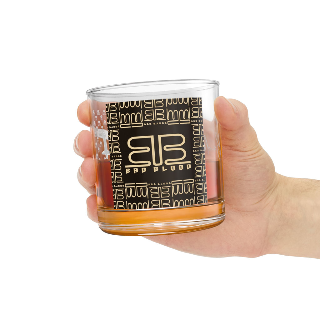 BAD BLOOD Logo Rocks Glass | 10-oz Whiskey Tumbler