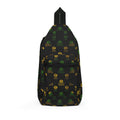 Jamaican Badblood Elite BB Pattern Sling Bag | Black Crossbody