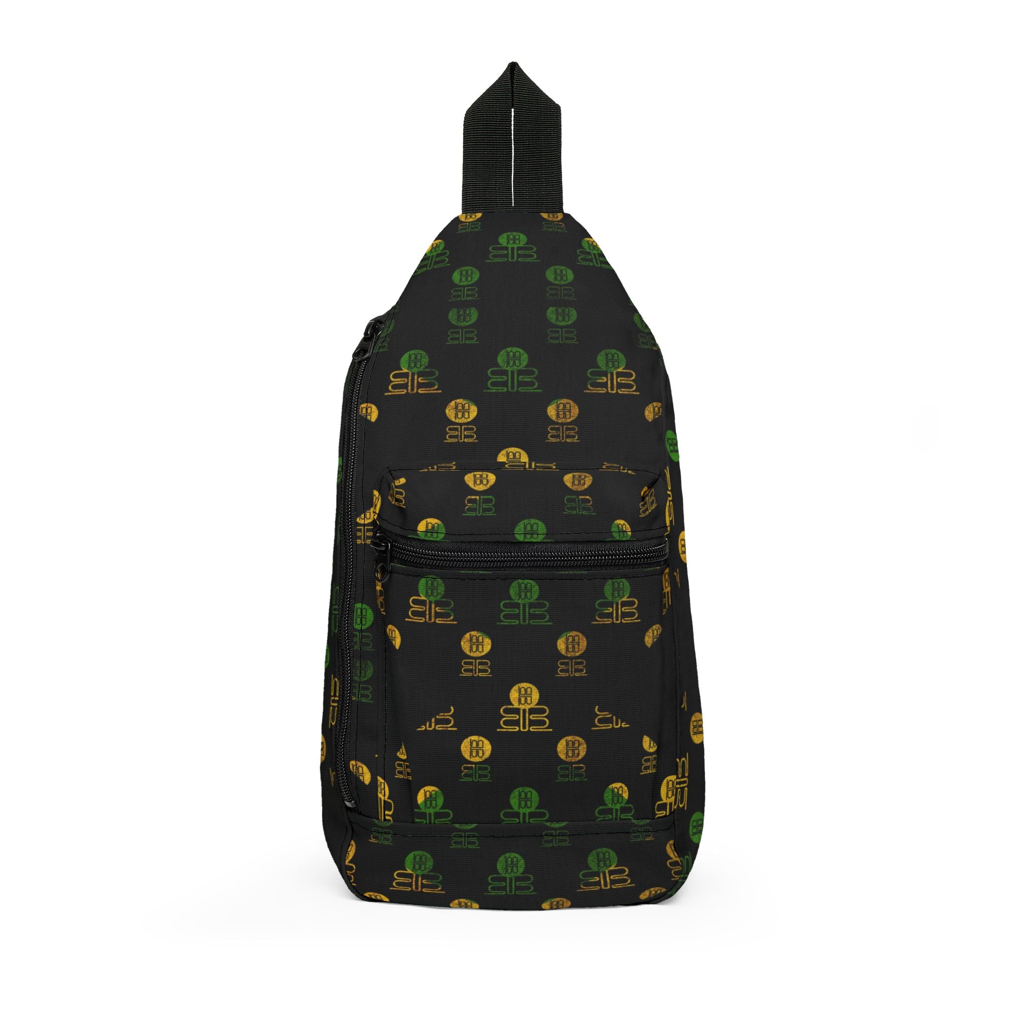 Jamaican Badblood Elite BB Pattern Sling Bag | Black Crossbody