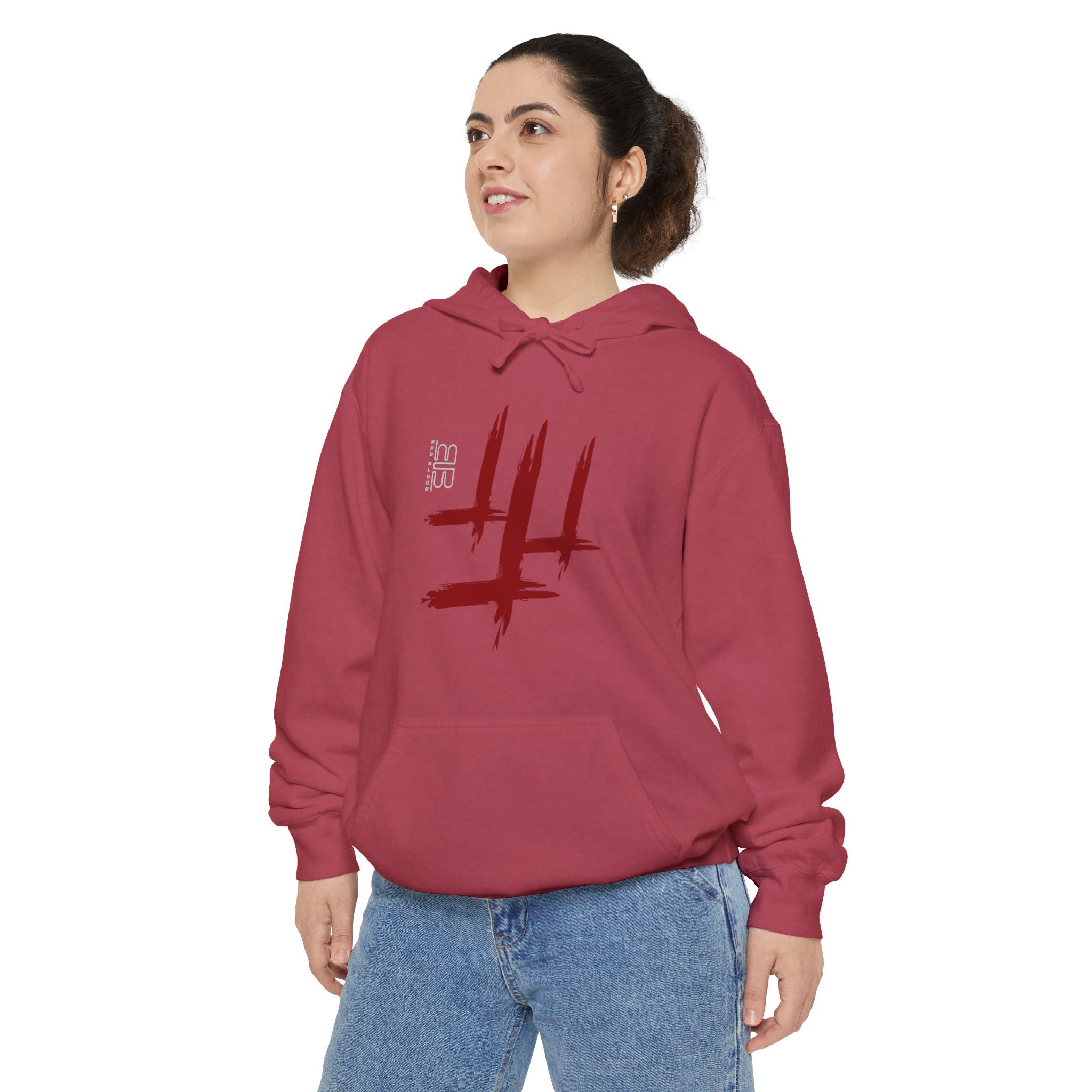 Wisdom angel statue graphic Hoodie | Gothic emblem brushstroke symbol