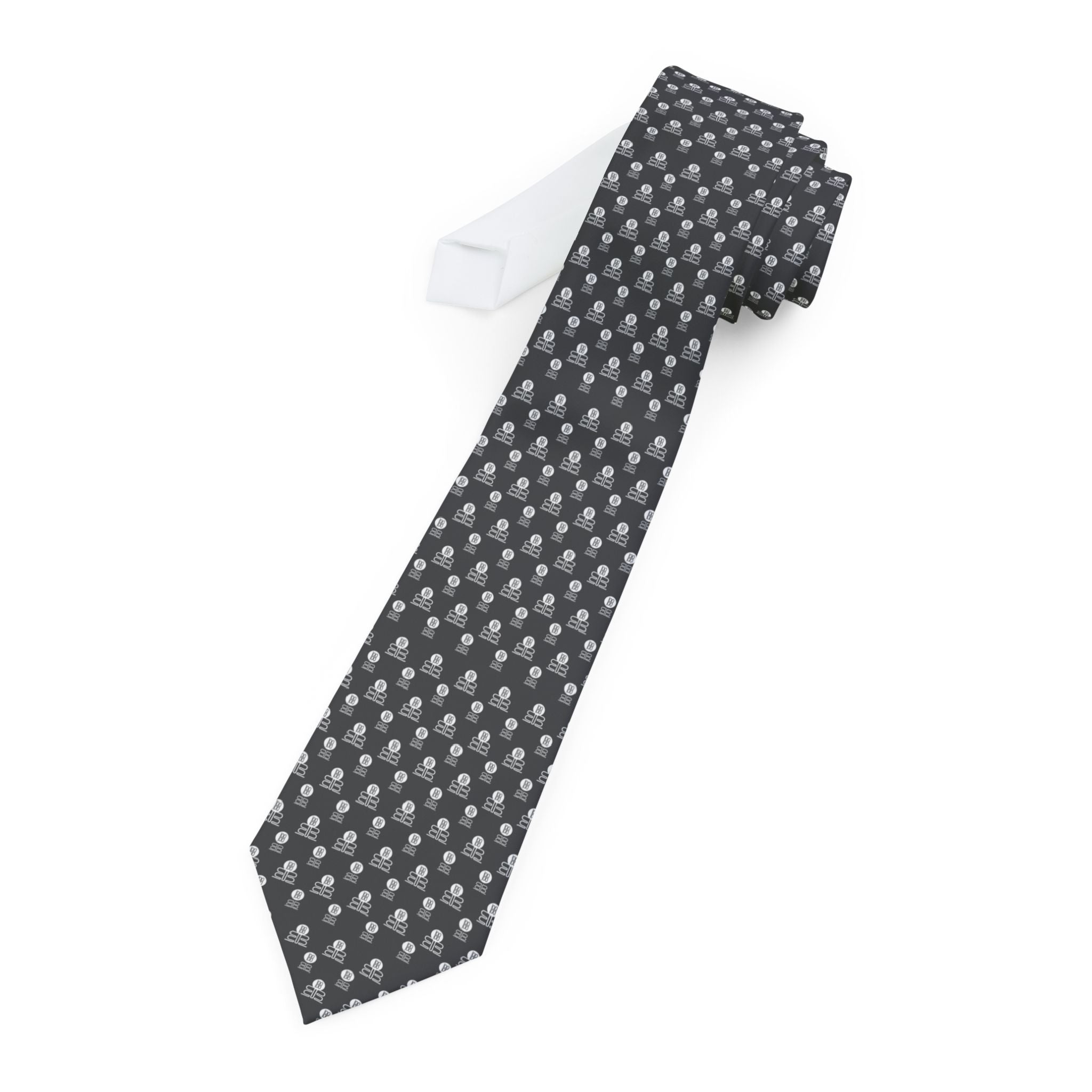 Classic Bad Blood Grey Polka Dot Necktie for Work & Events