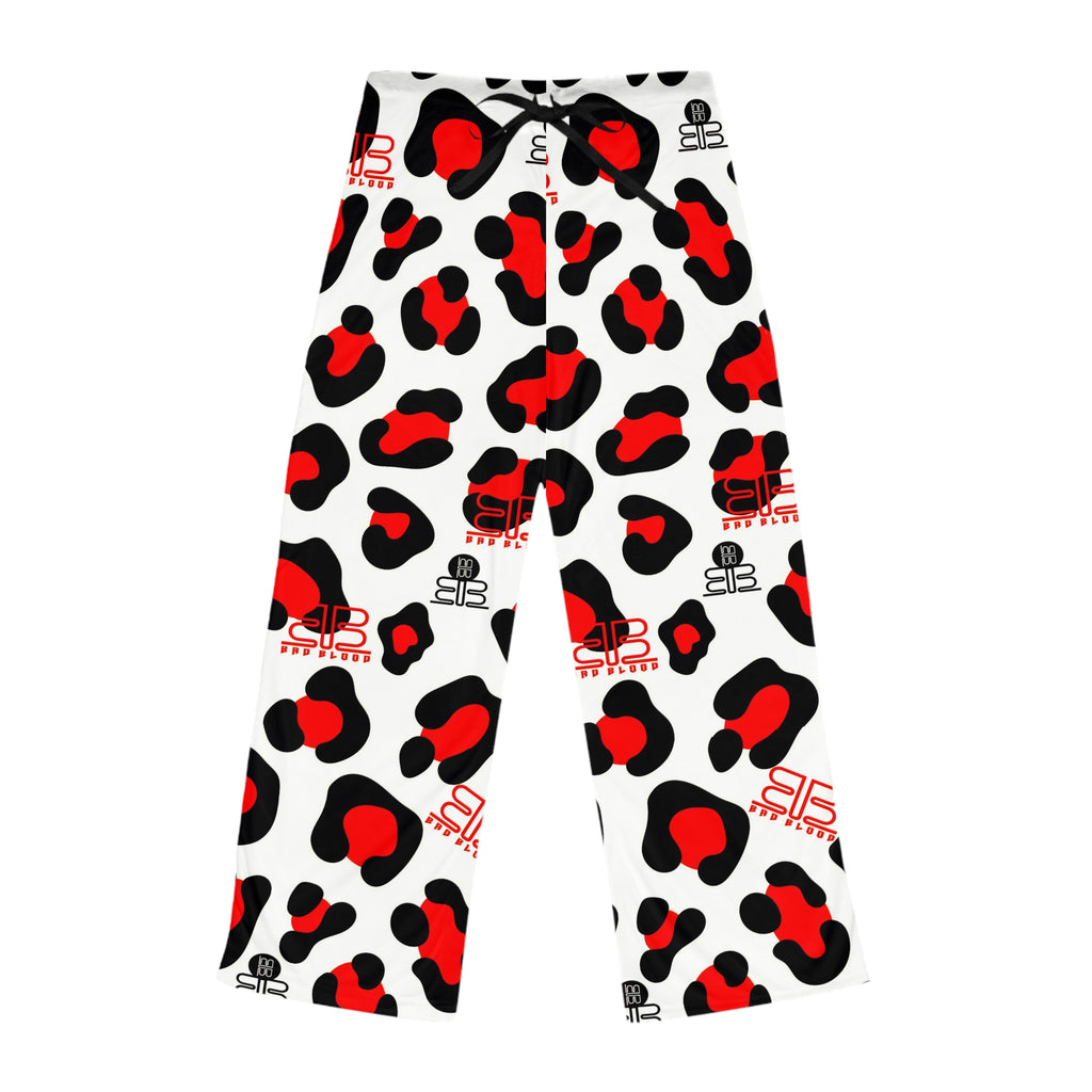 Red Black Leopard Print Pajama Pants | Lounge Sleepwear