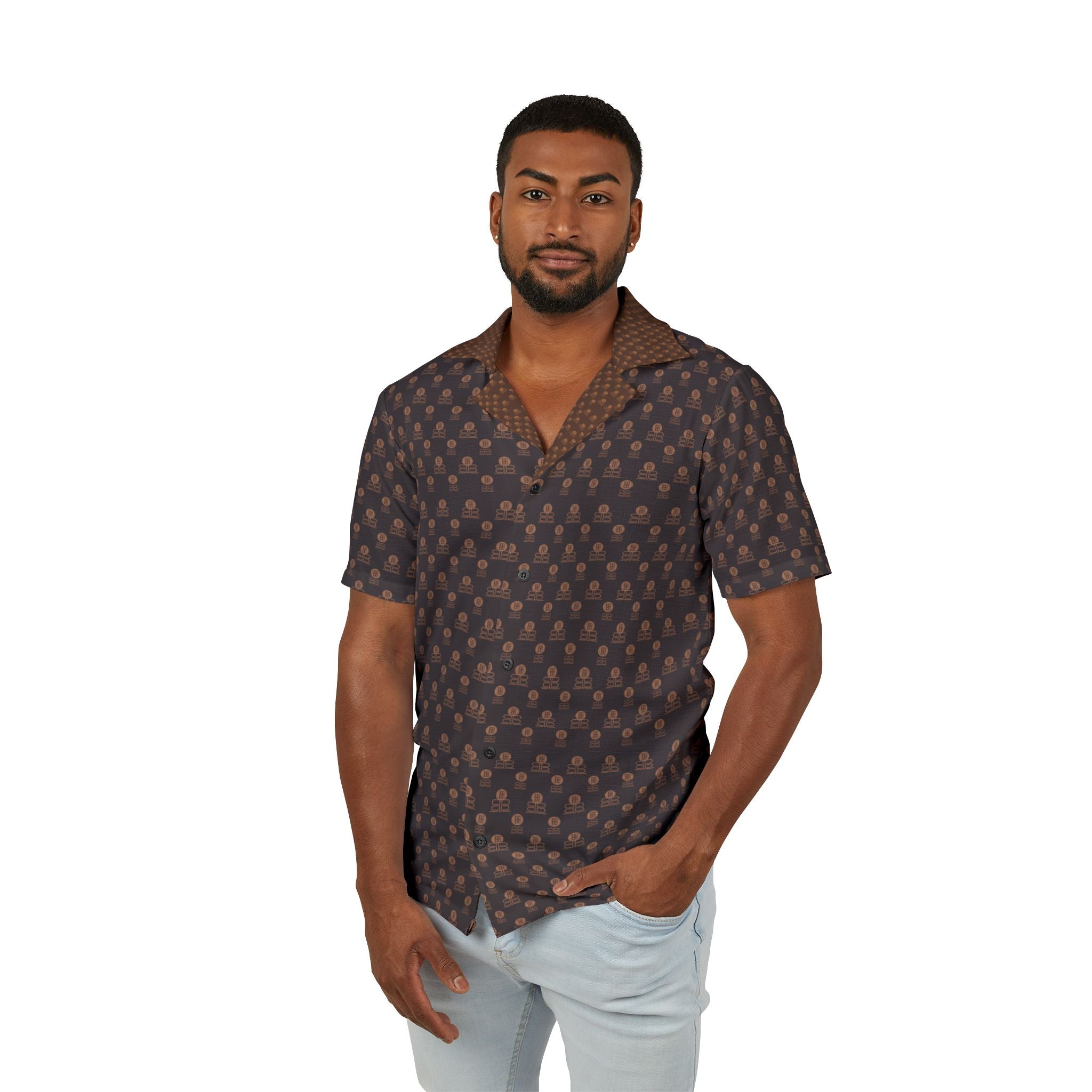 Brown BadBlood Patterned Shirt