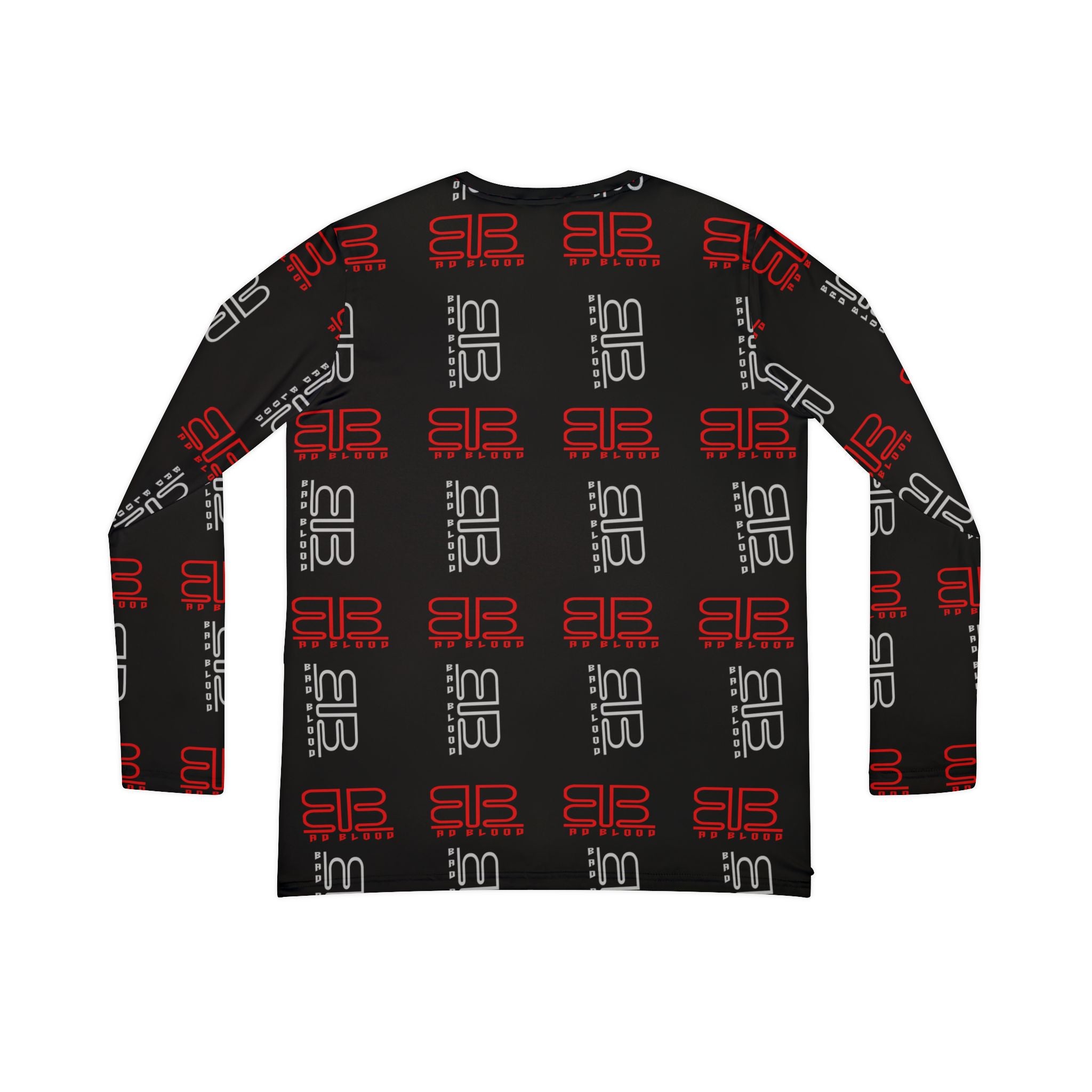 BadBlood Gray & Red BB print|V-Neck Longsleeve Shirt