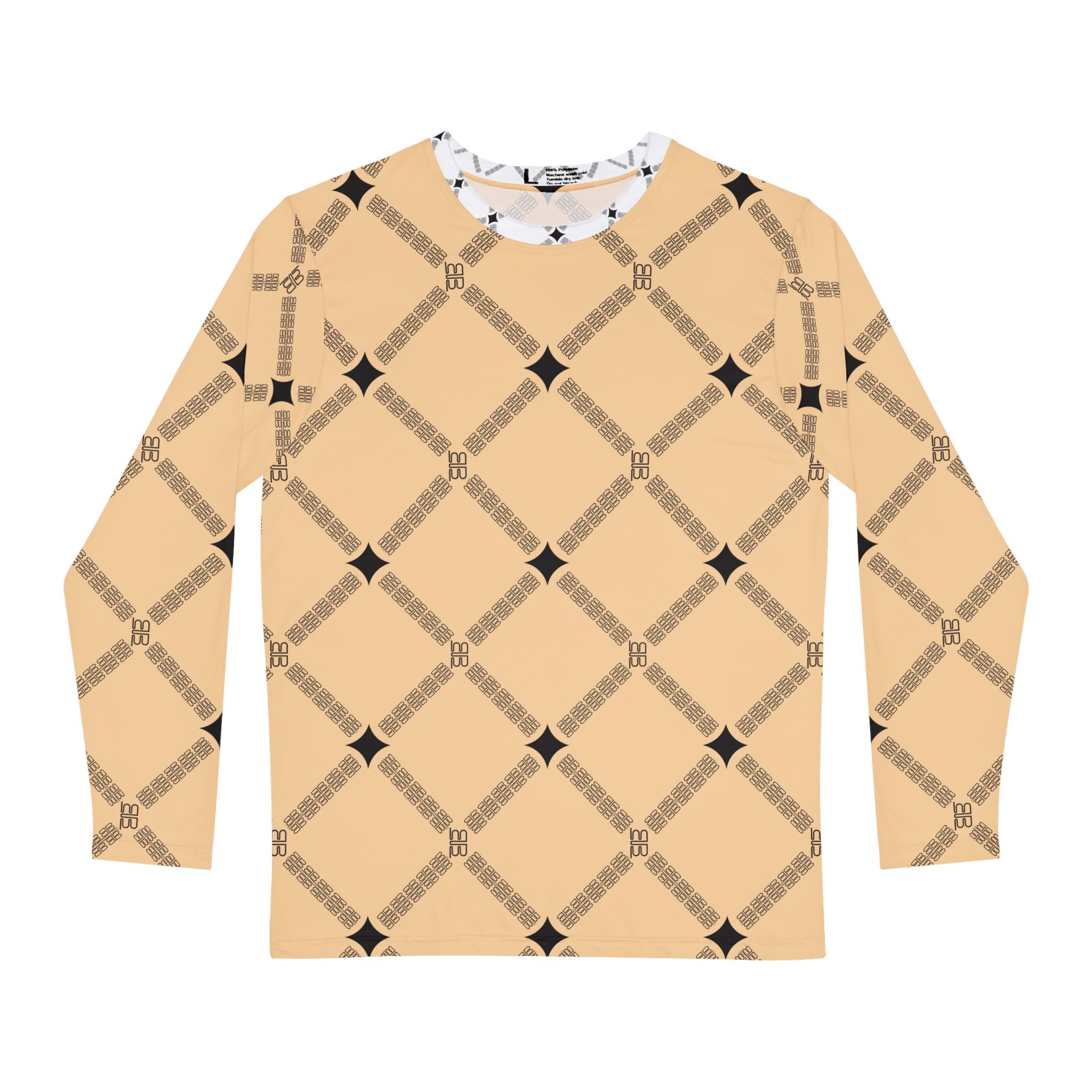 Men's Diamond pattern Long Sleeve Shirt