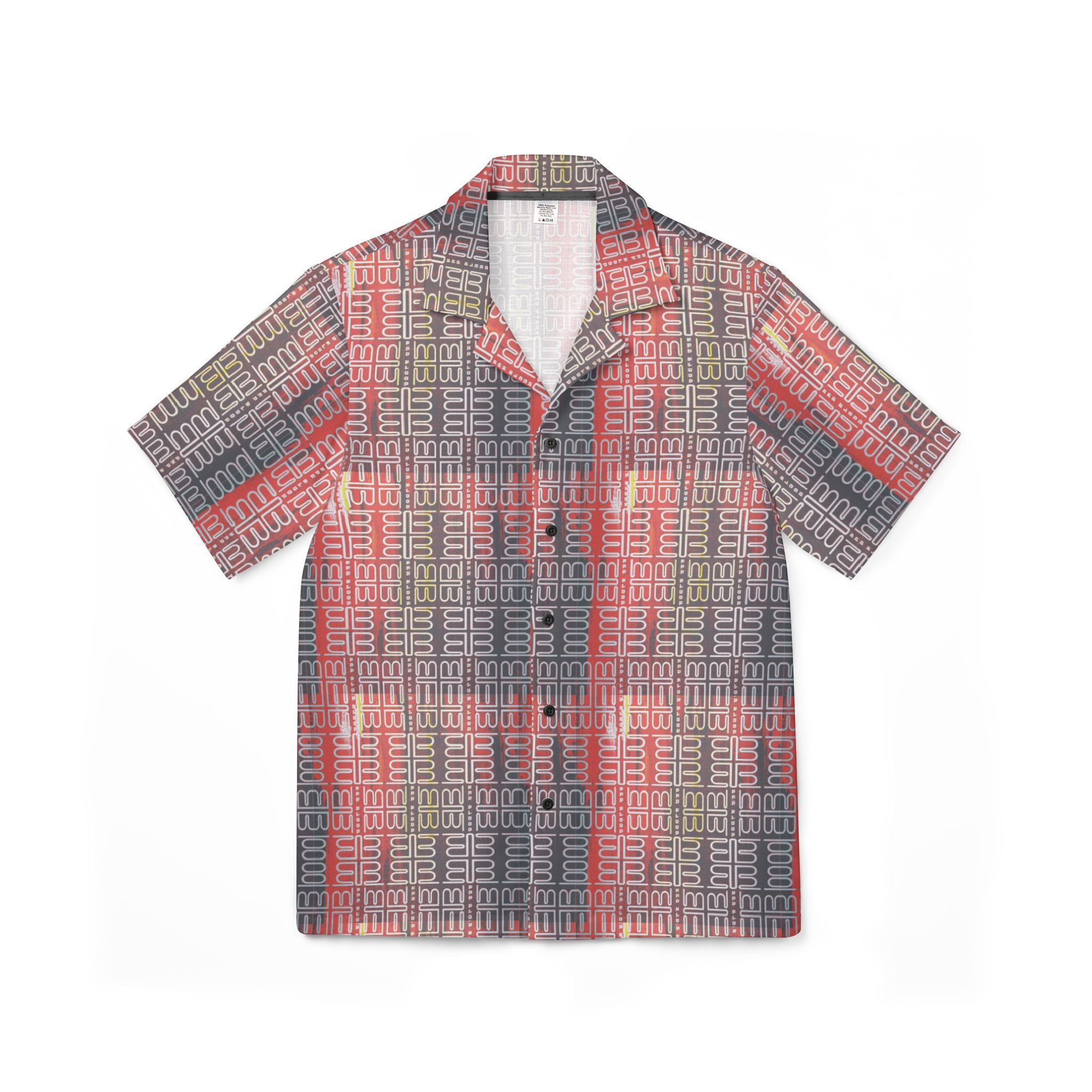 BadBlood Logo Geometric Button-Up Shirt