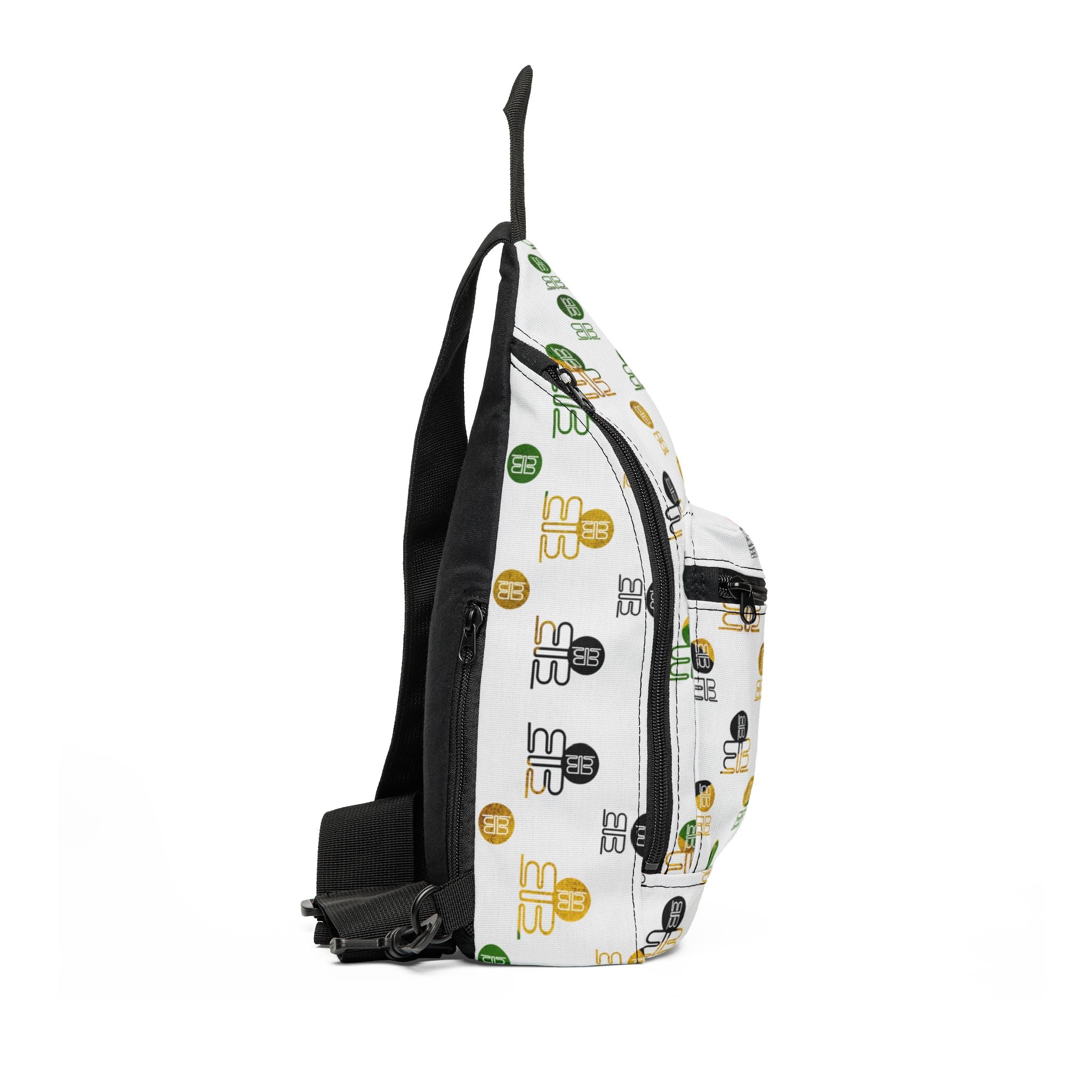 Jamaican Badblood Elite BB Pattern Sling Bag | White Crossbody