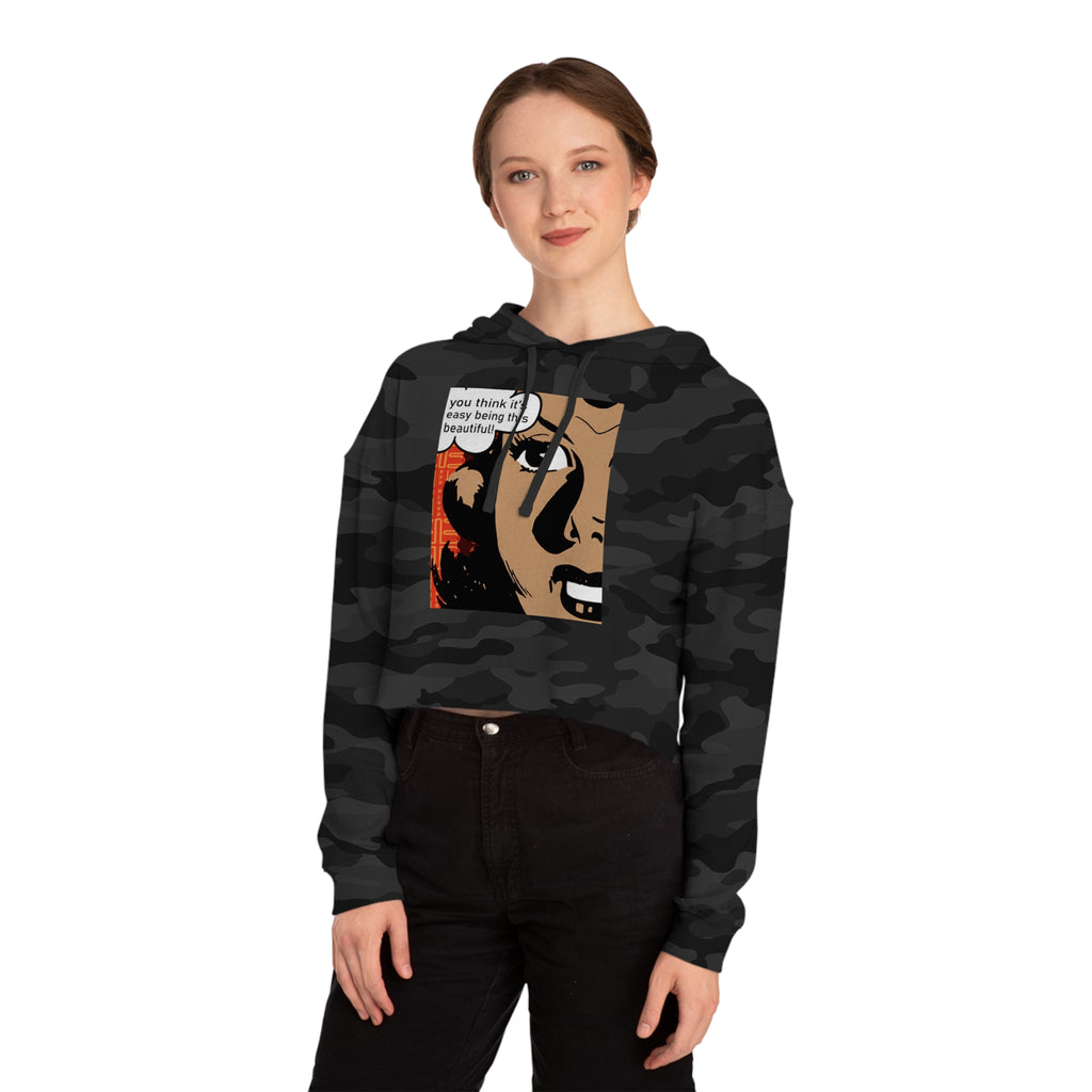 Badblood Confidence Cropped Hoodie | Women's Streetwear Cropped Sweatshirt