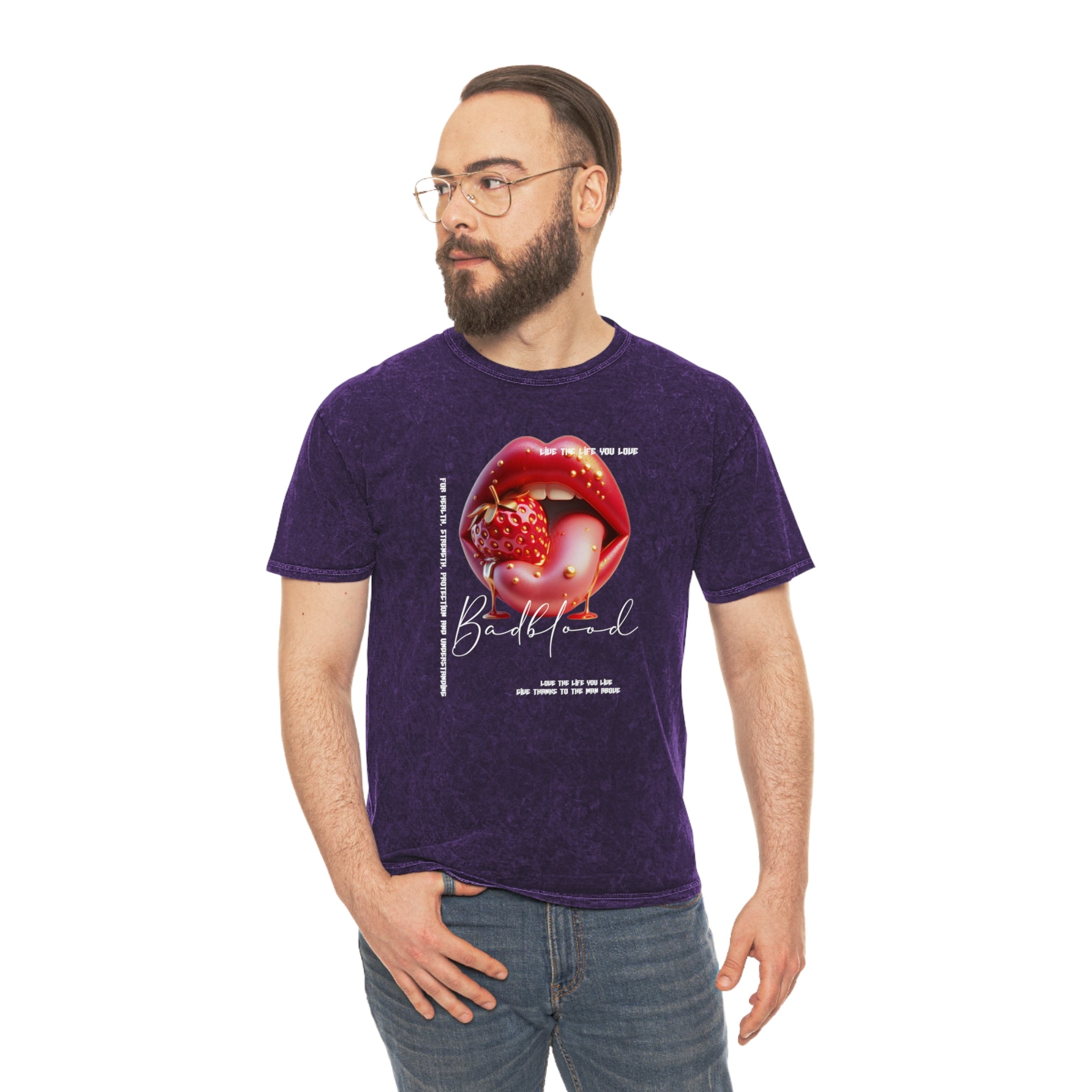 Strawberry Kiss Mineral-Wash T-Shirt