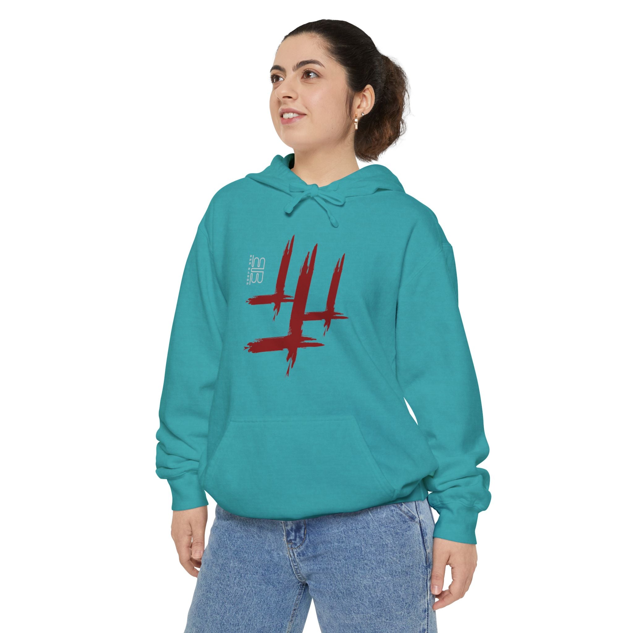 Wisdom angel statue graphic Hoodie | Gothic emblem brushstroke symbol