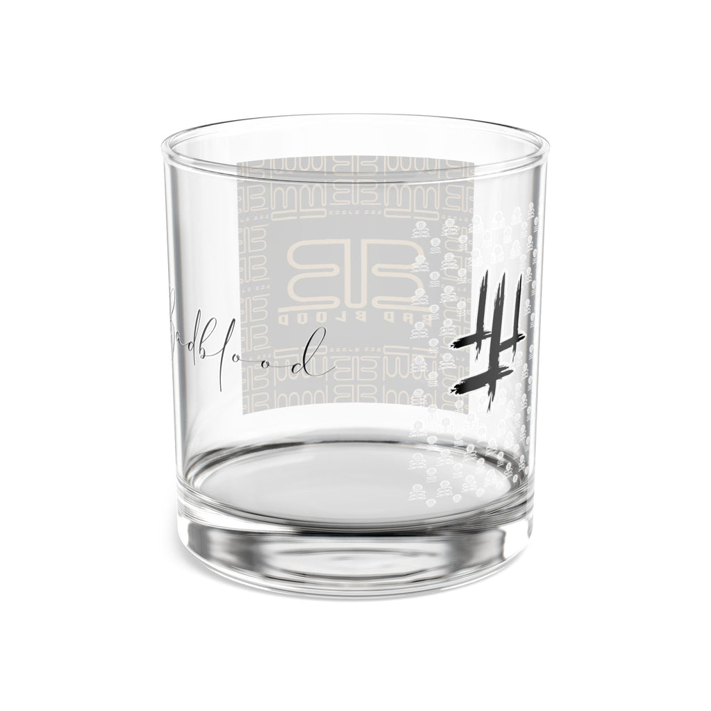 BAD BLOOD Logo Rocks Glass | 10-oz Whiskey Tumbler