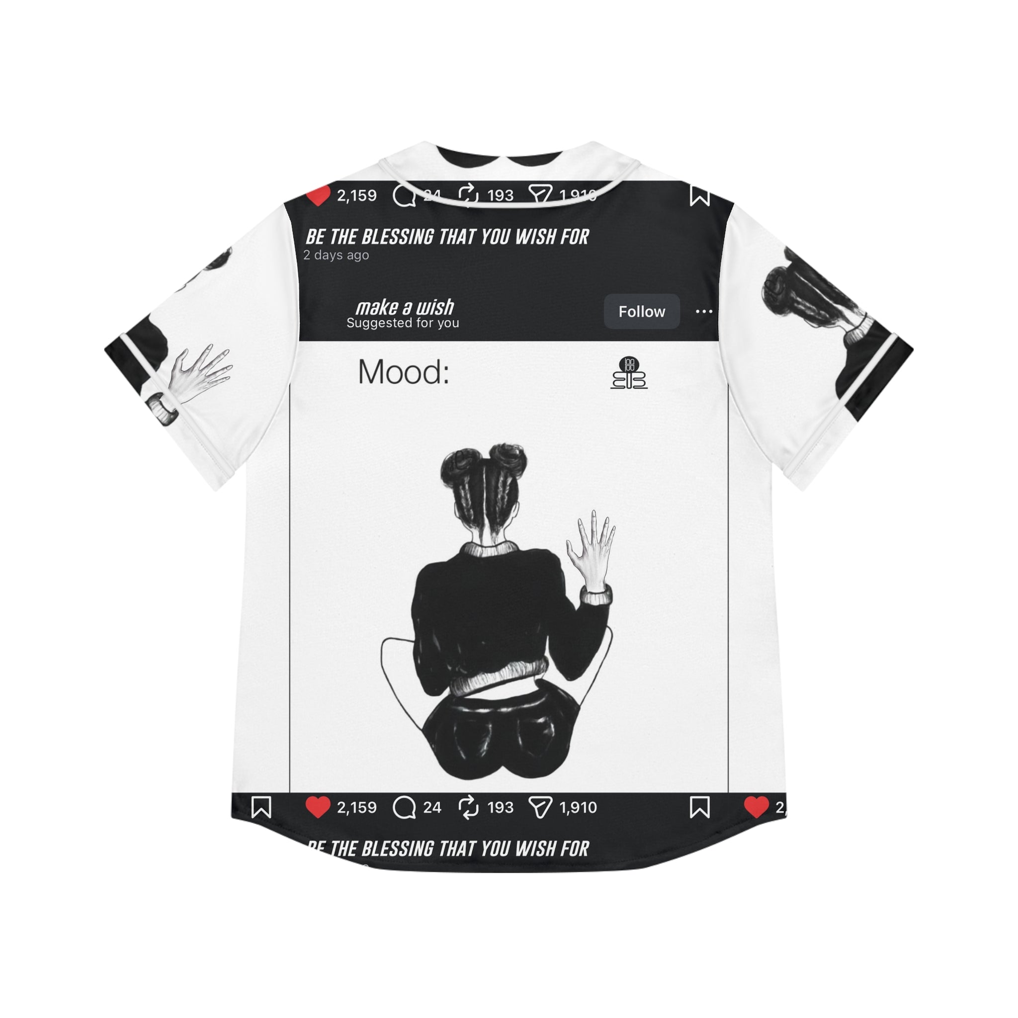Mood: Blessed Baseball Jersey | Graphic Top