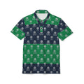 Striped Green & Navy Polo Shirt — Vintage BadBlood Pattern