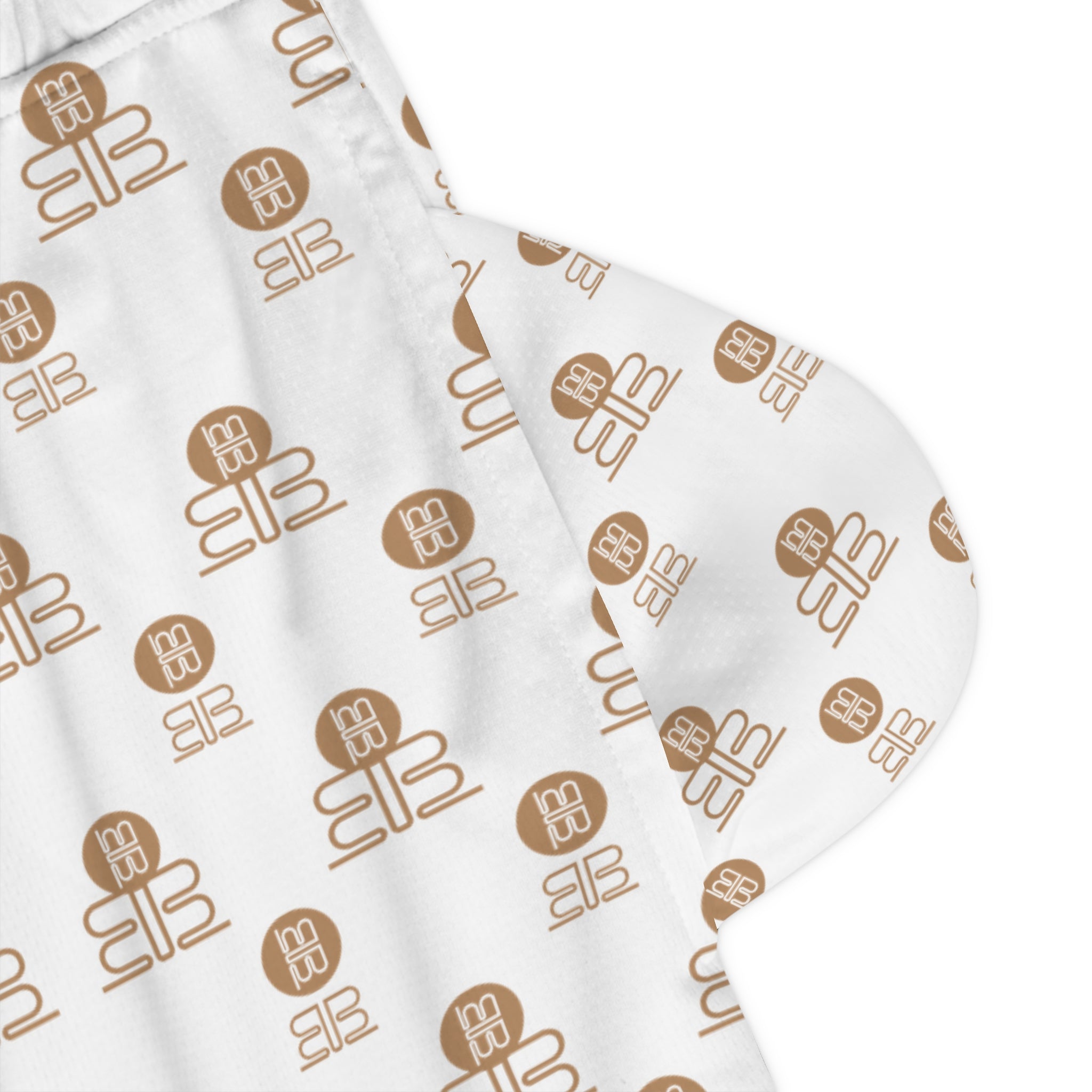 Basketball Pattern Rib Shorts — Athletic Shorts