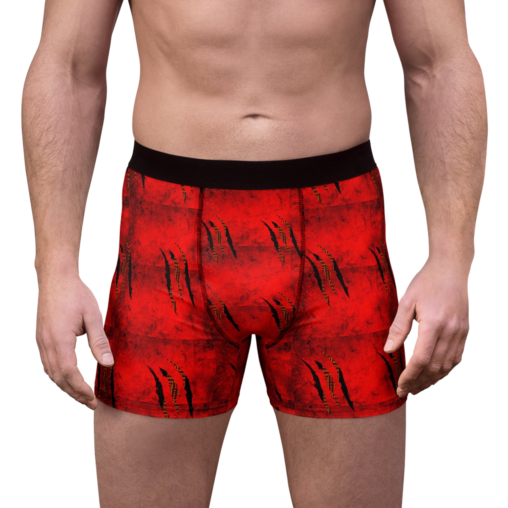 Red Boxer Briefs | Abstract Print