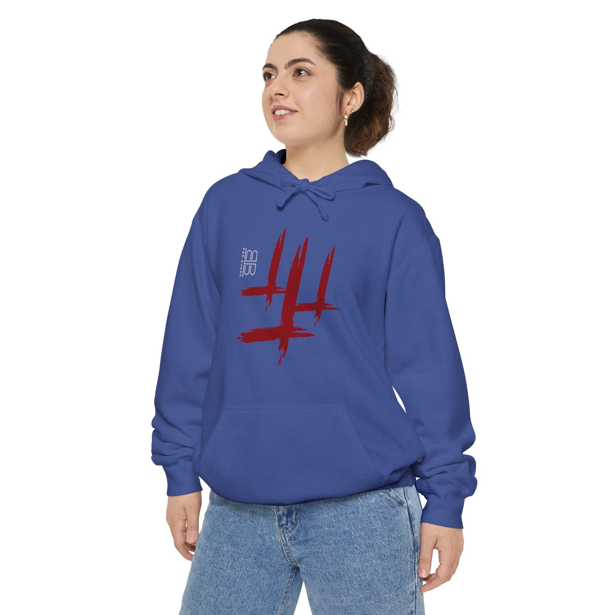 Wisdom angel statue graphic Hoodie | Gothic emblem brushstroke symbol