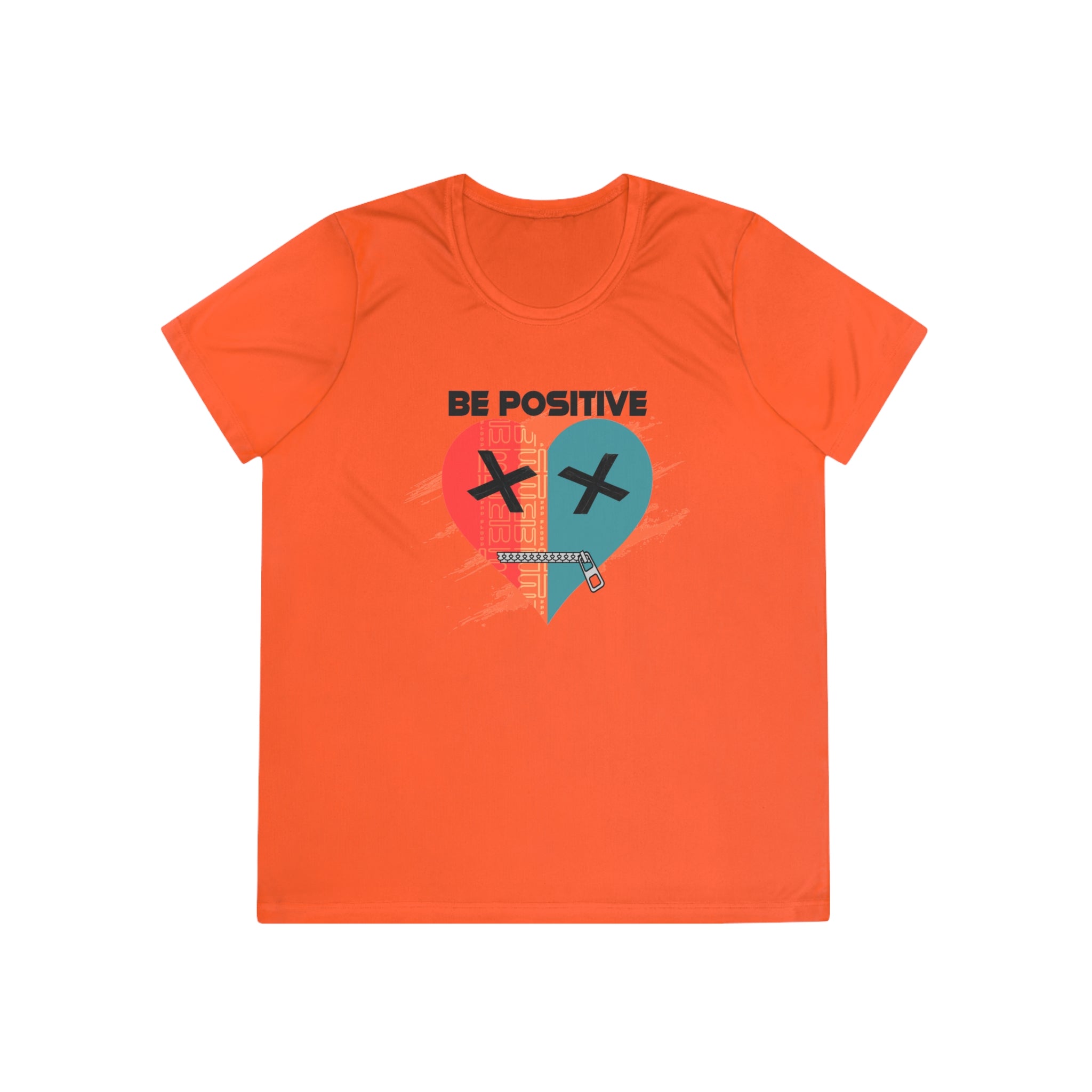 Be Positive Broken Heart graphic tee | Ladies Competitor Tee