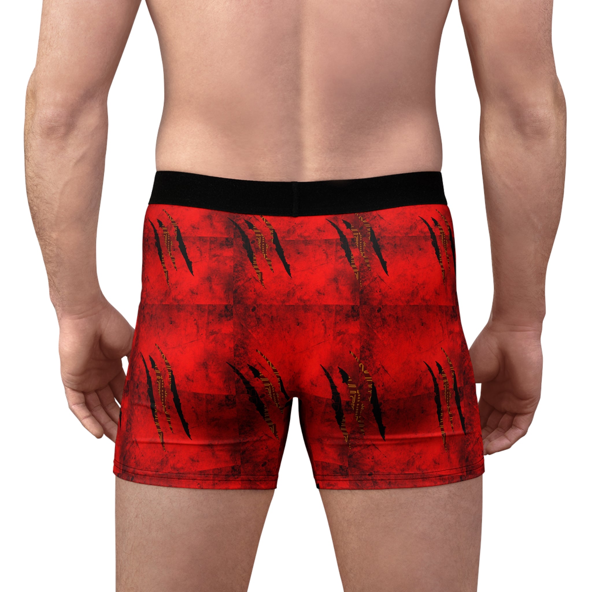 Red Boxer Briefs | Abstract Print