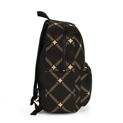 Badblood Icon Geometric Backpack|Brown