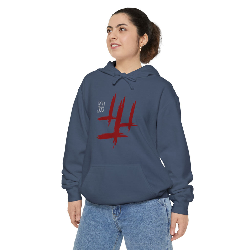 Wisdom angel statue graphic Hoodie | Gothic emblem brushstroke symbol