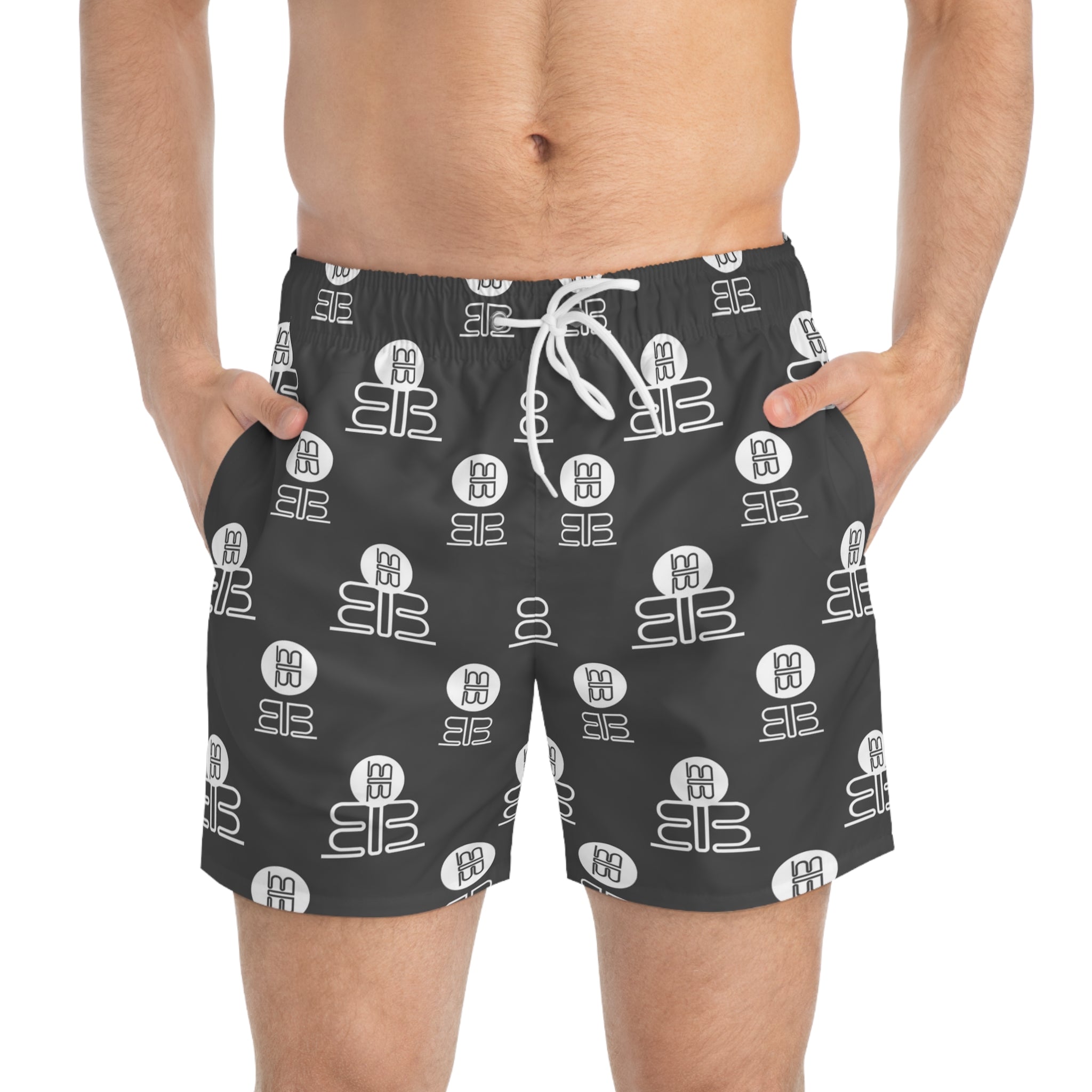 Monochrome Logo Swim Trunks