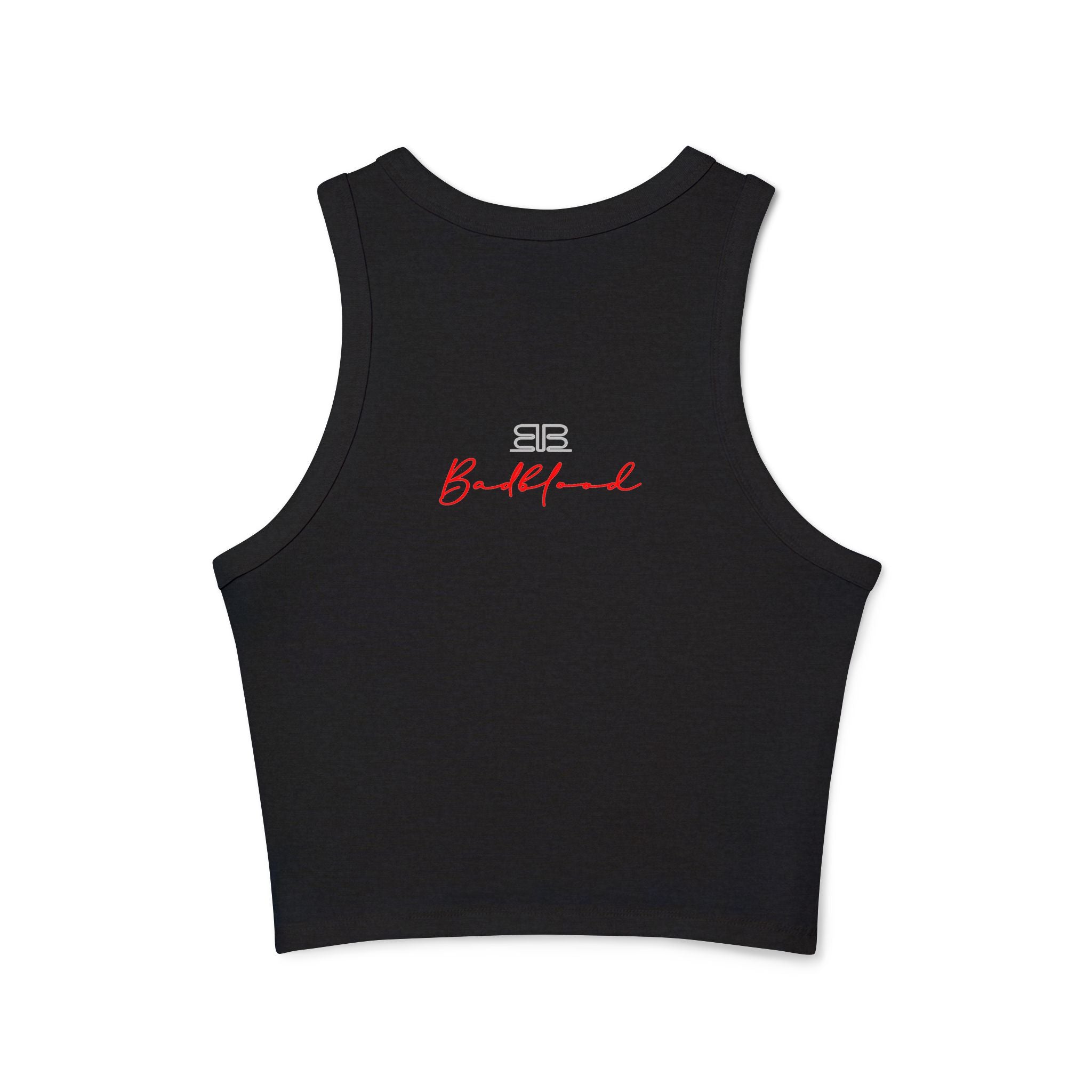 Hot Pepper Racer Tank Top — Fiery Chili Graphic Crop for Women