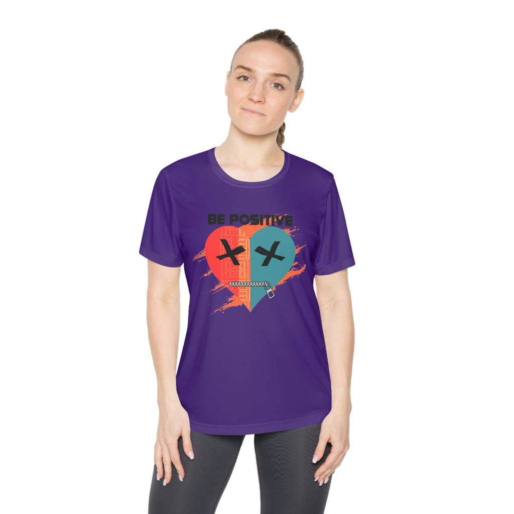 Be Positive Broken Heart graphic tee | Ladies Competitor Tee