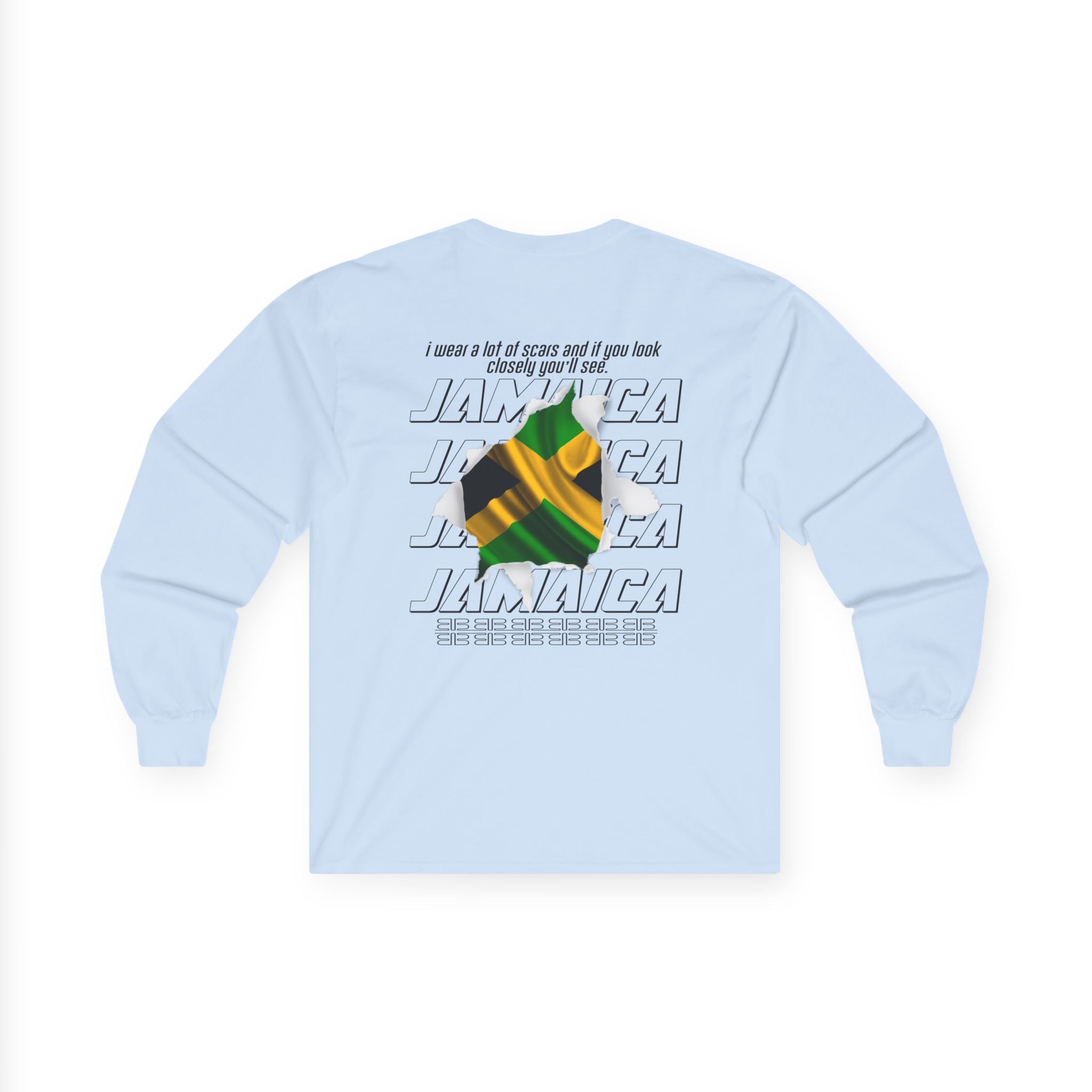 Abstract Female Portrait Graphic Long Sleeve Tee | Split Photo Collage