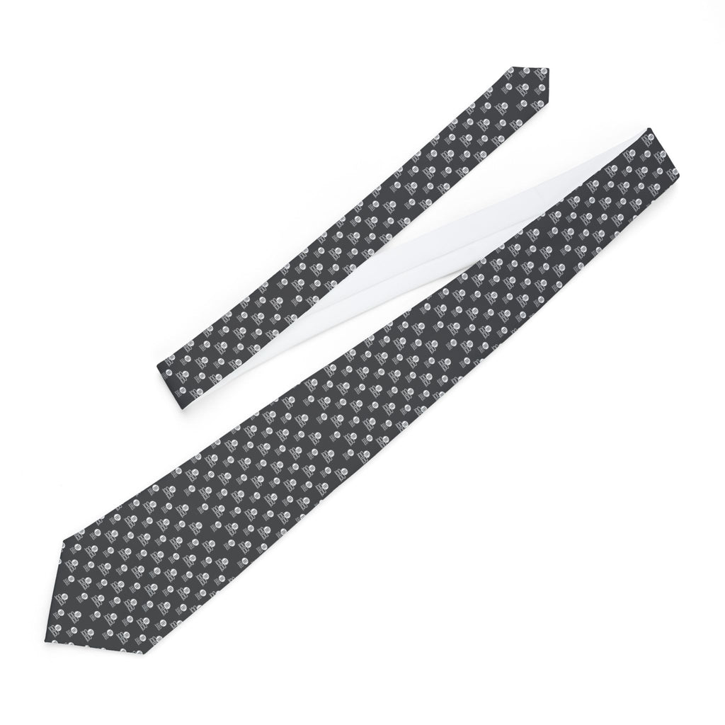 Classic Bad Blood Grey Polka Dot Necktie for Work & Events