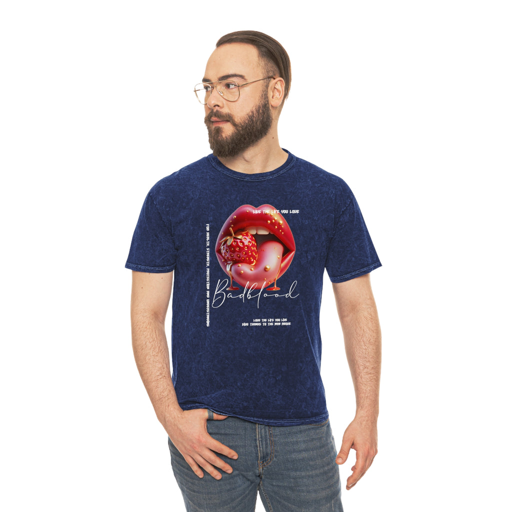 Strawberry Kiss Mineral-Wash T-Shirt
