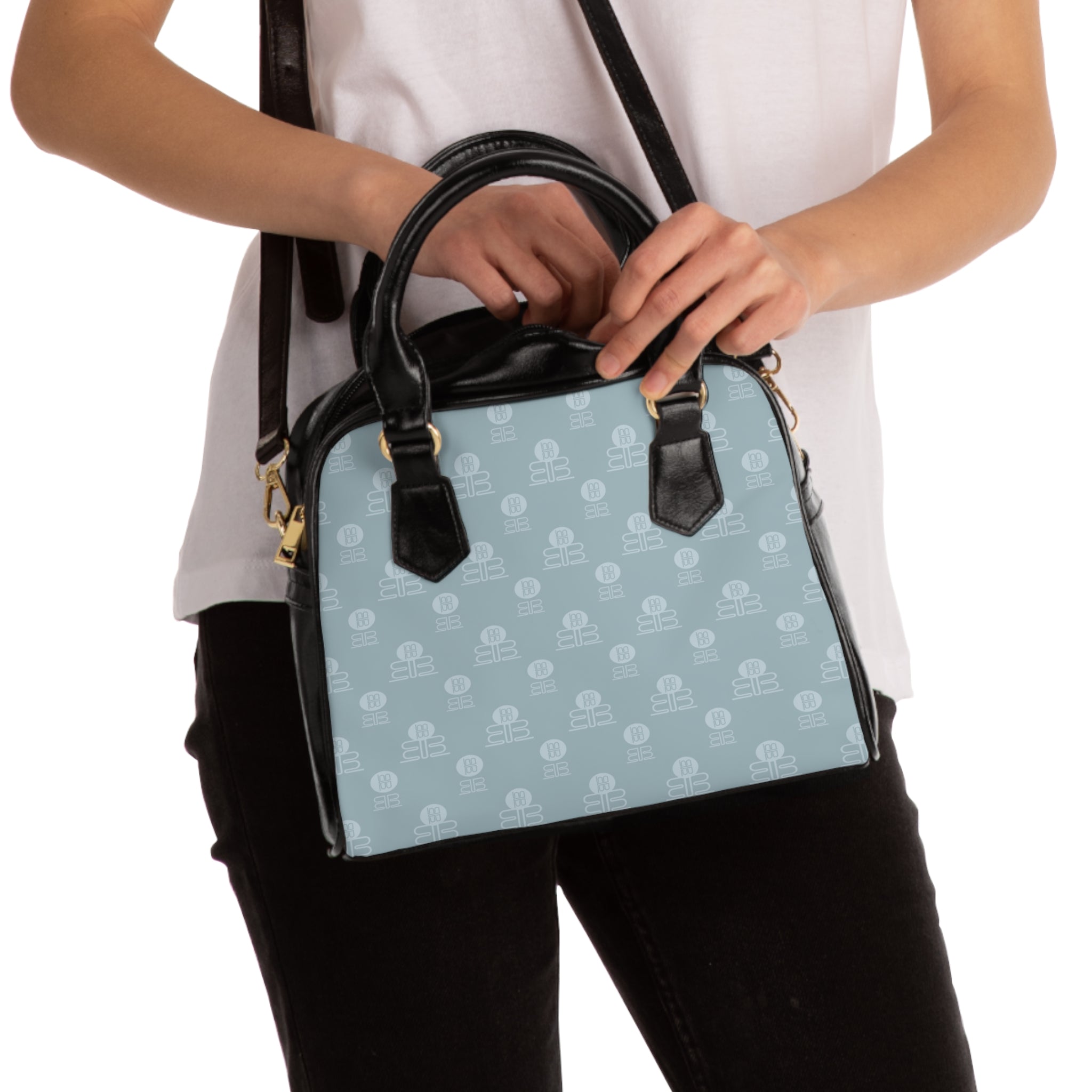 Sky Blue BadBlood Shoulder Handbag — Minimalist Satchel