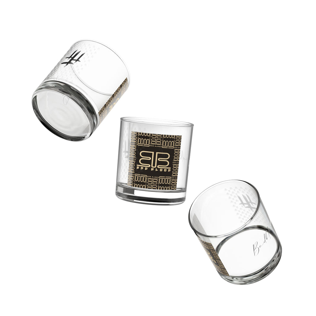 BAD BLOOD Logo Rocks Glass | 10-oz Whiskey Tumbler