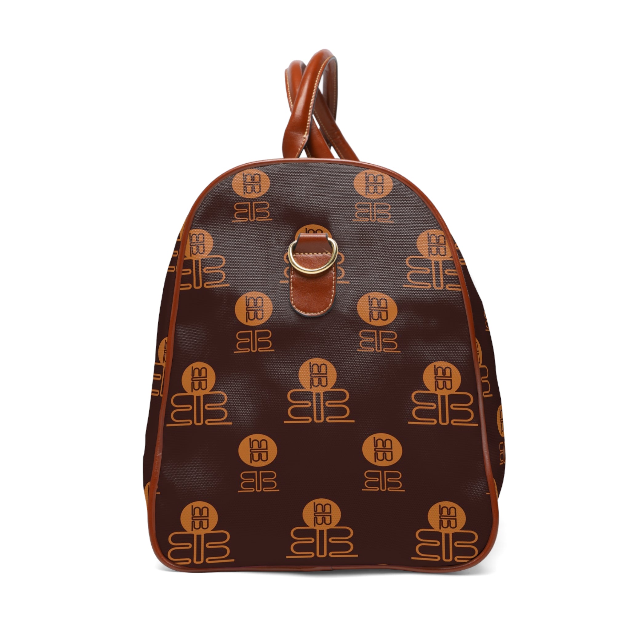Badblood Executive Travel Bag |Waterproof Bag with Brown Leather Trim