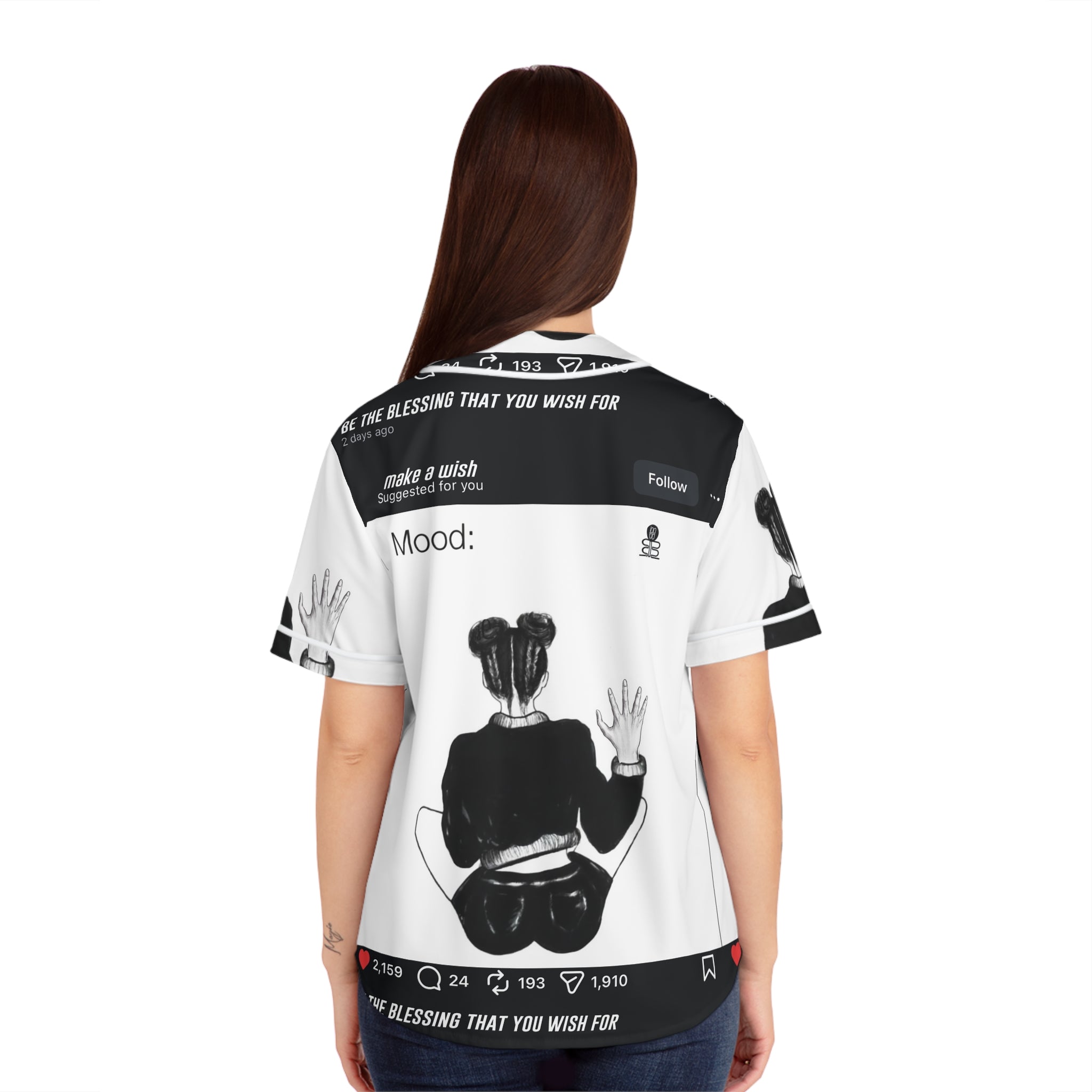 Mood: Blessed Baseball Jersey | Graphic Top