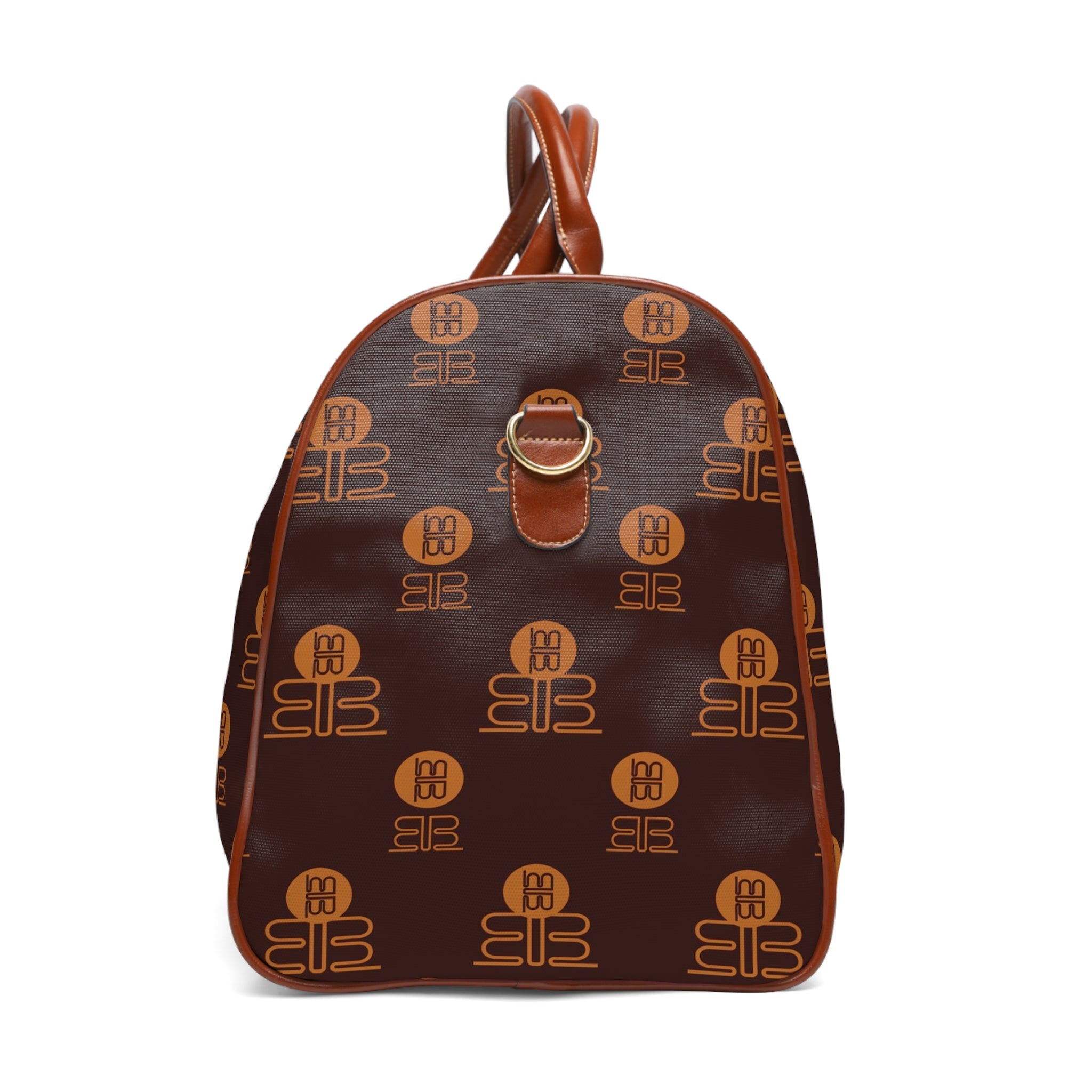 Badblood Executive Travel Bag |Waterproof Bag with Brown Leather Trim