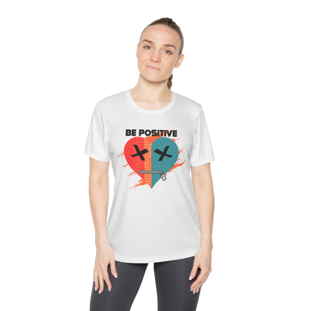Be Positive Broken Heart graphic tee | Ladies Competitor Tee