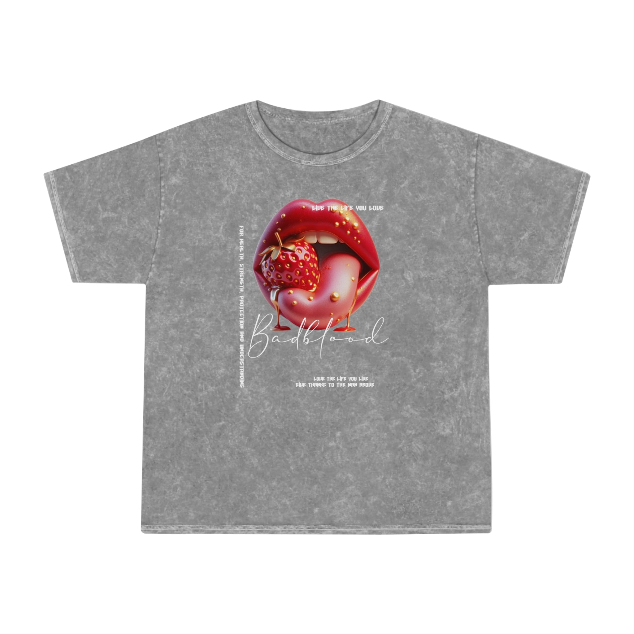 Strawberry Kiss Mineral-Wash T-Shirt