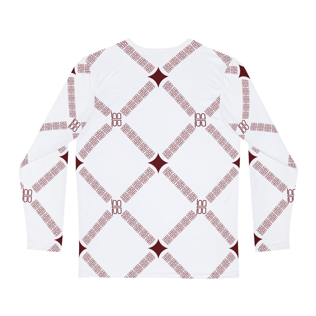 Geometric Lattice Pattern Long Sleeve Shirt