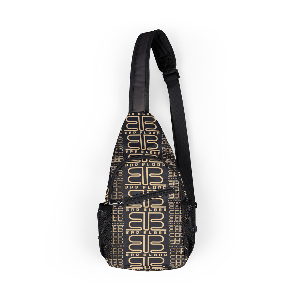 BadBlood Monogram Sling Chest Bag — Vintage Brown Patterned Crossbody