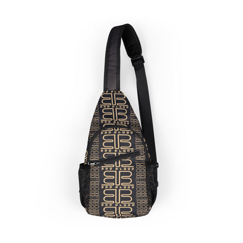 BadBlood Monogram Sling Chest Bag — Vintage Brown Patterned Crossbody