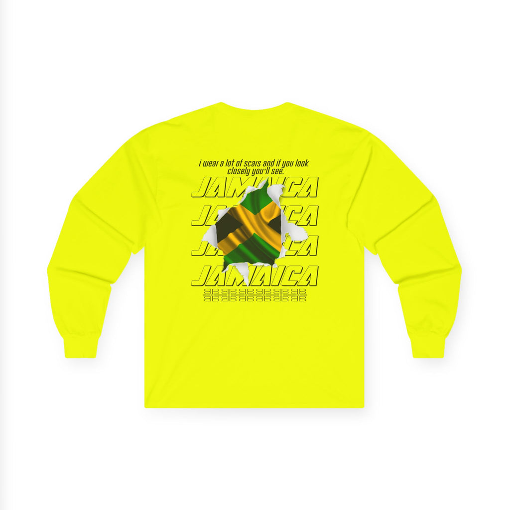 Abstract Female Portrait Graphic Long Sleeve Tee | Split Photo Collage