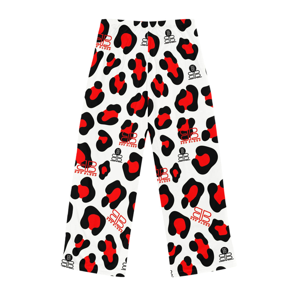 Red Black Leopard Print Pajama Pants | Lounge Sleepwear