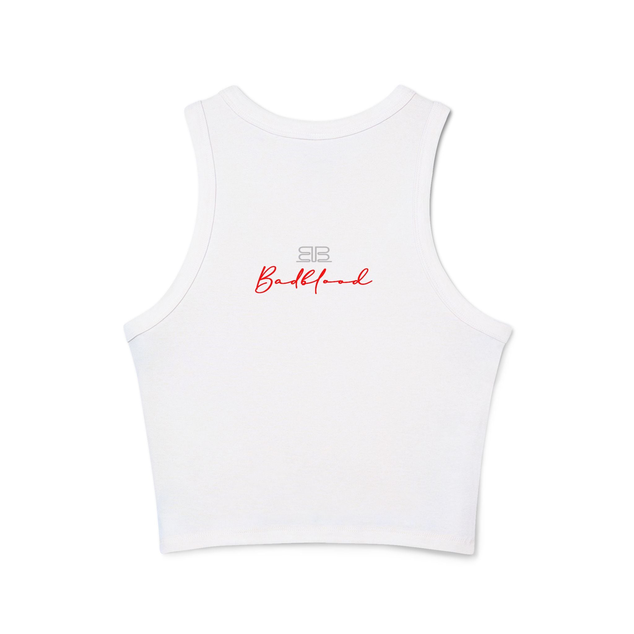 Hot Pepper Racer Tank Top — Fiery Chili Graphic Crop for Women