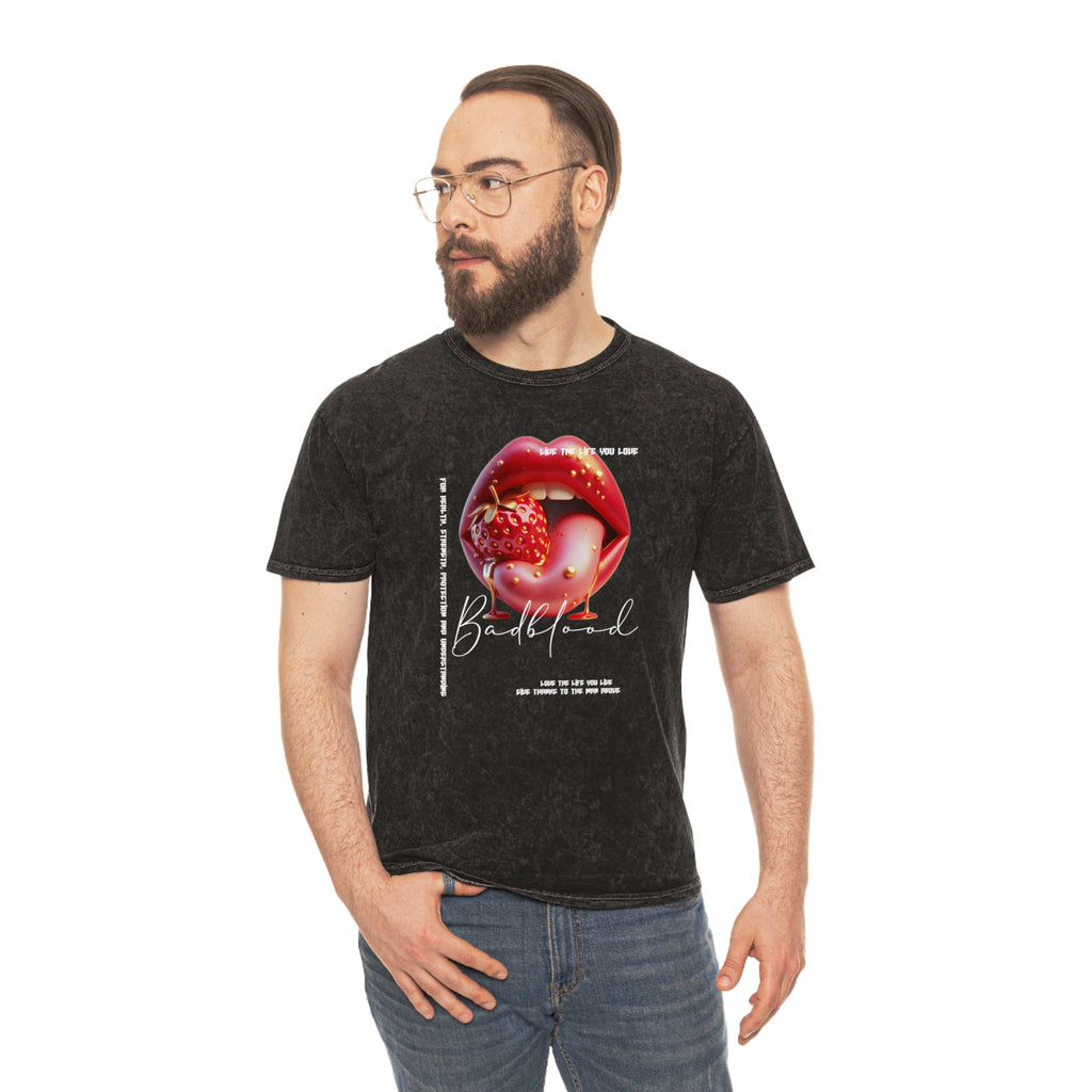 Strawberry Kiss Mineral-Wash T-Shirt