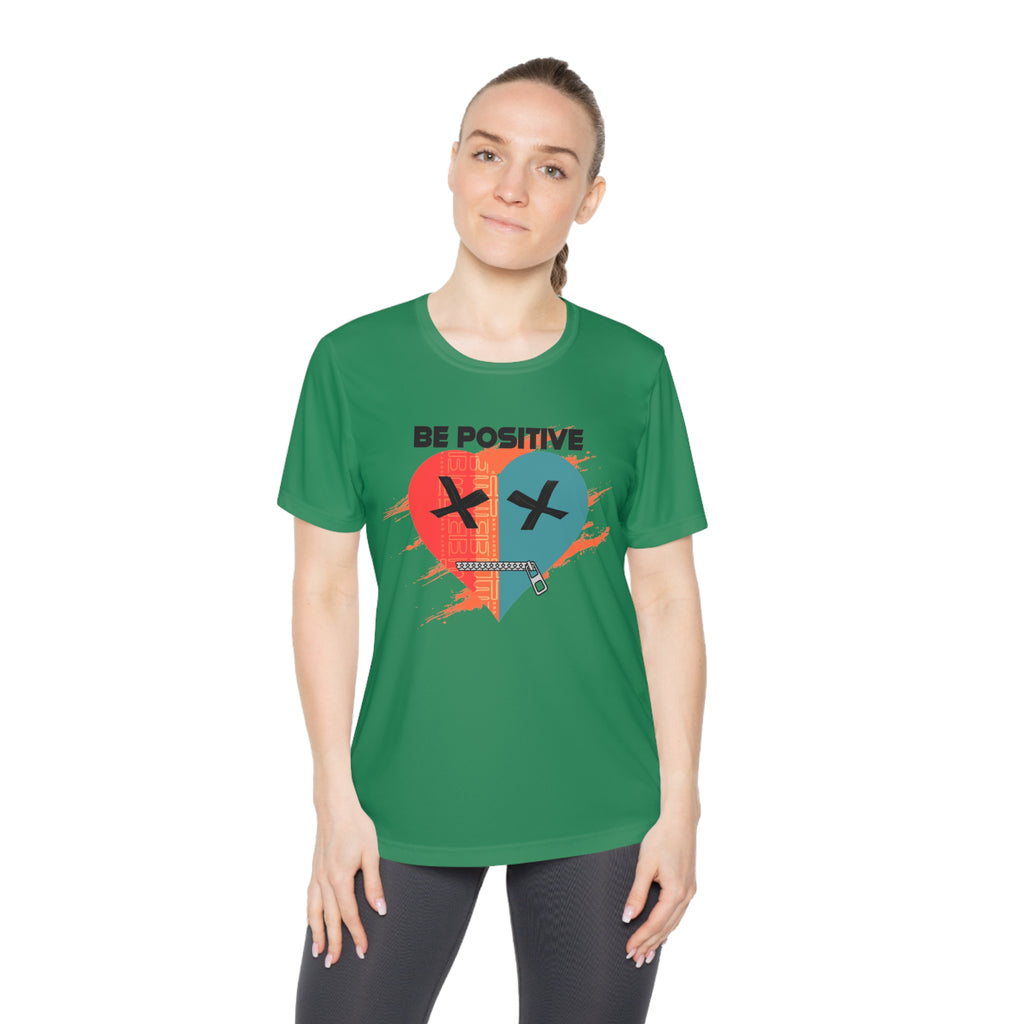 Be Positive Broken Heart graphic tee | Ladies Competitor Tee