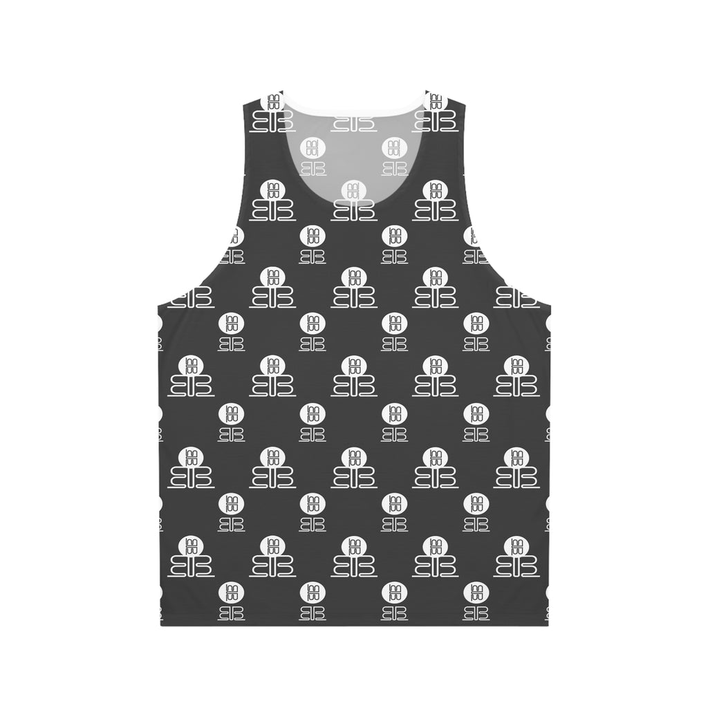 Logo Tank Top — Monochrome Patterned Graphic Tank