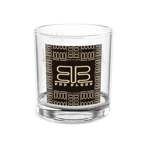 BAD BLOOD Logo Rocks Glass | 10-oz Whiskey Tumbler