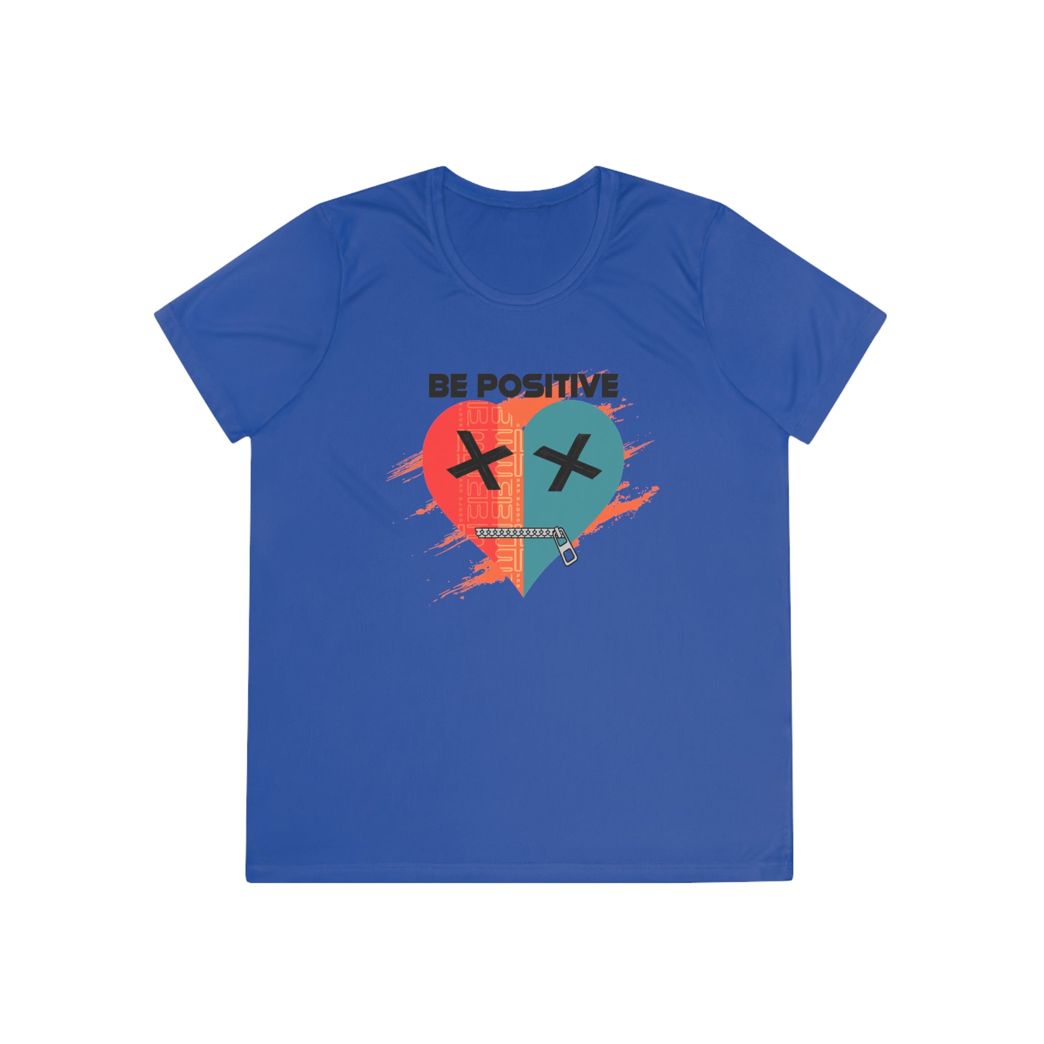 Be Positive Broken Heart graphic tee | Ladies Competitor Tee
