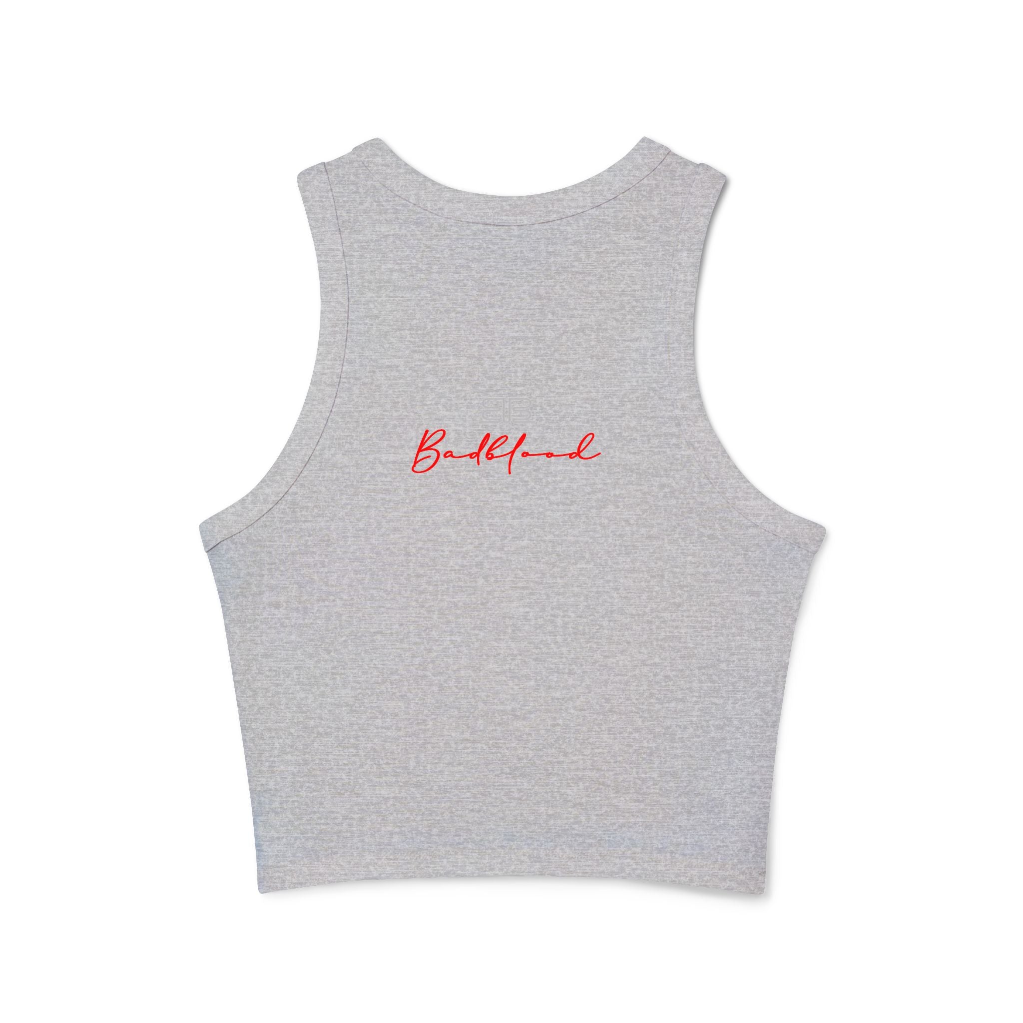 Hot Pepper Racer Tank Top — Fiery Chili Graphic Crop for Women
