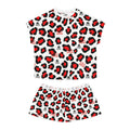Vintage BadBlood Logo Pattern Pajama Set | Women's Short Pajama Set
